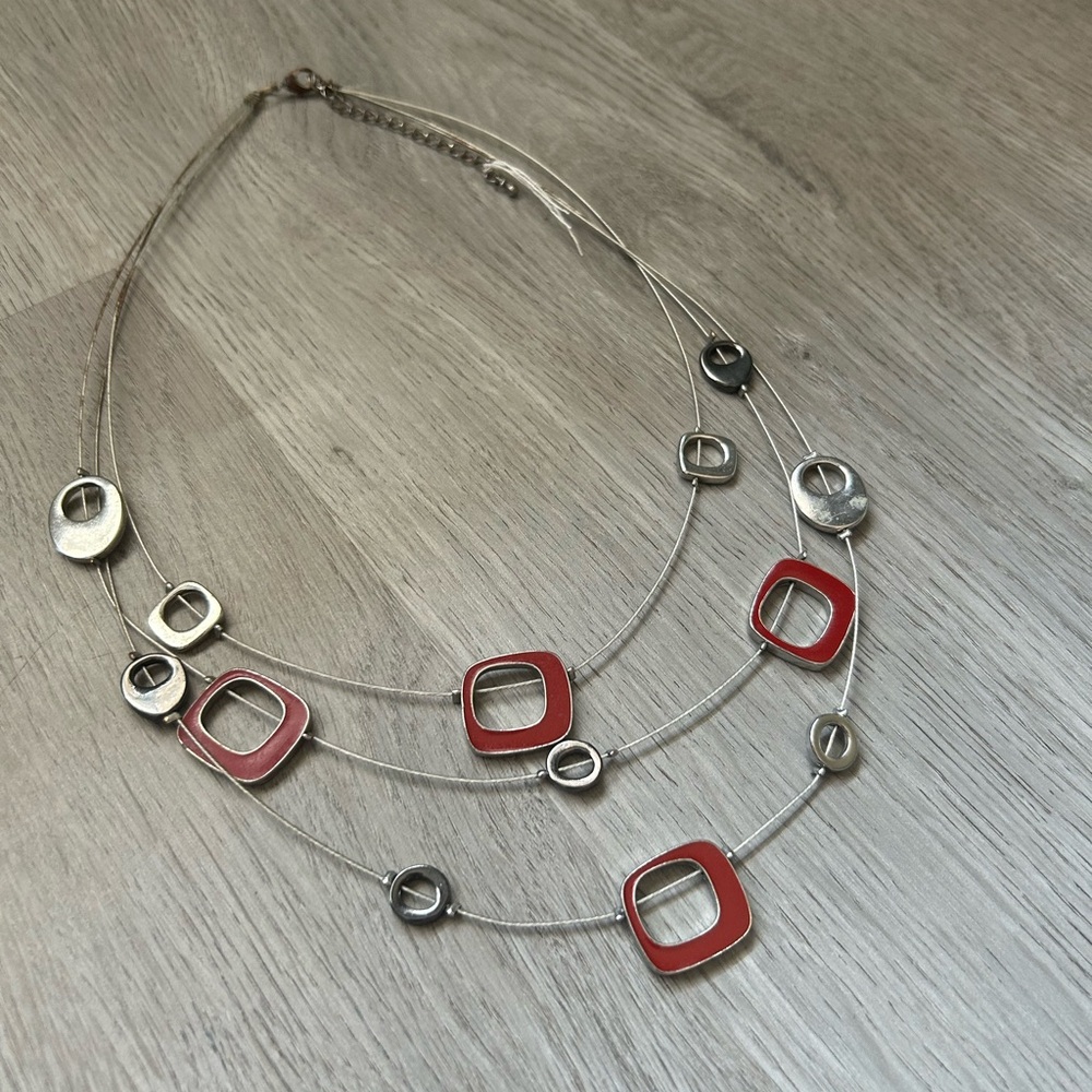 ❤️🖤🩶 3 TIER NECKLACE